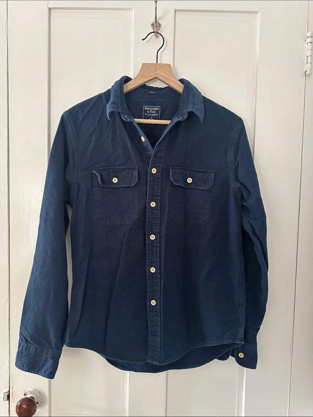 Abercrombie & Fitch Slim Fit Chamois Shirt